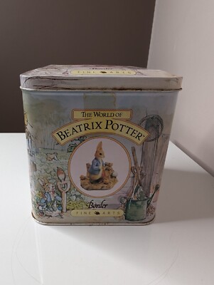 Border Fine Arts Beatrix Potter Vintage Blechdose leer Sammlerstück Vorratsdose