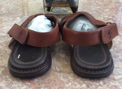 New Timberland Men\'s Brown Leather strap Sandals Size 11M #42530 5273, $107‎ New Timberland Men main image 2