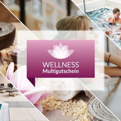 Wellness Multigutschein 1 oder 2 Nächte zur Wahl ÜF 2 Personen Geschenkgutschein - Bild 1 von 2