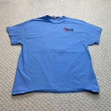 Gildan Ultra Cotton Shirt Adult XL Light Blue Dixie United Methodist Graphic Tee