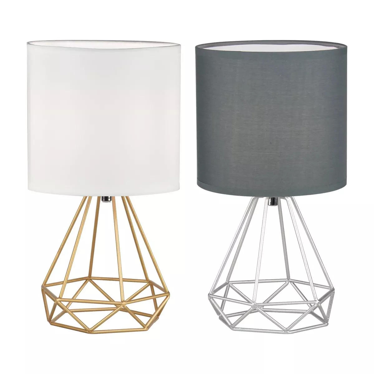 Modern 32cm Geometric Table Lamp or Bedside Lights