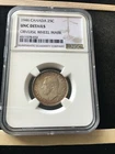 1946  NGC Canadian  ¢25 Cent, **UNC Details; Obv. Wheel Mark (MS-62+)** #032