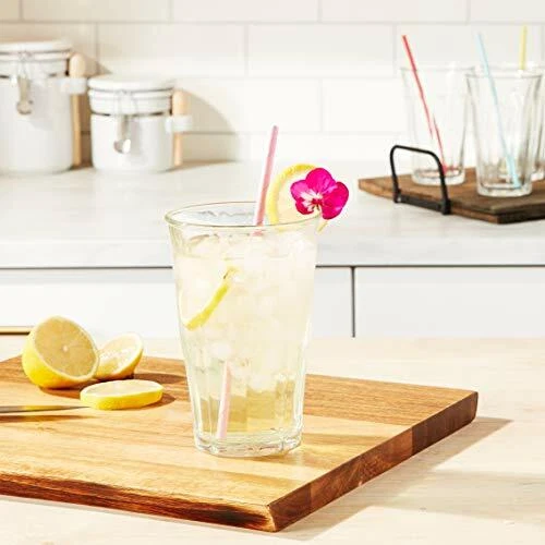 TUMBLER SET Drinking Tumblers Clear Glass Cup Pack of 6 By DURALEX 17.62oz