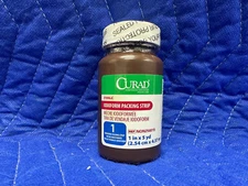 CURAD Iodoform Gauze Packing Strip 1"x5yds Sterile Wound Medical Dental