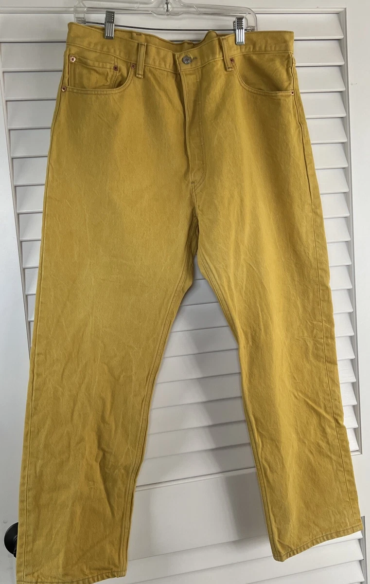 Mustard yellow jeans cheap