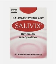 Pack 50 Salivix Pastilles Dry Mouth Relief Salivary Stimulant Sugar Free Tablets