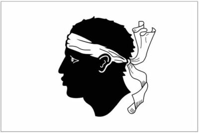 Autoaufkleber Sticker Fahne Frankreich - Korsika Flagge Aufkleber
