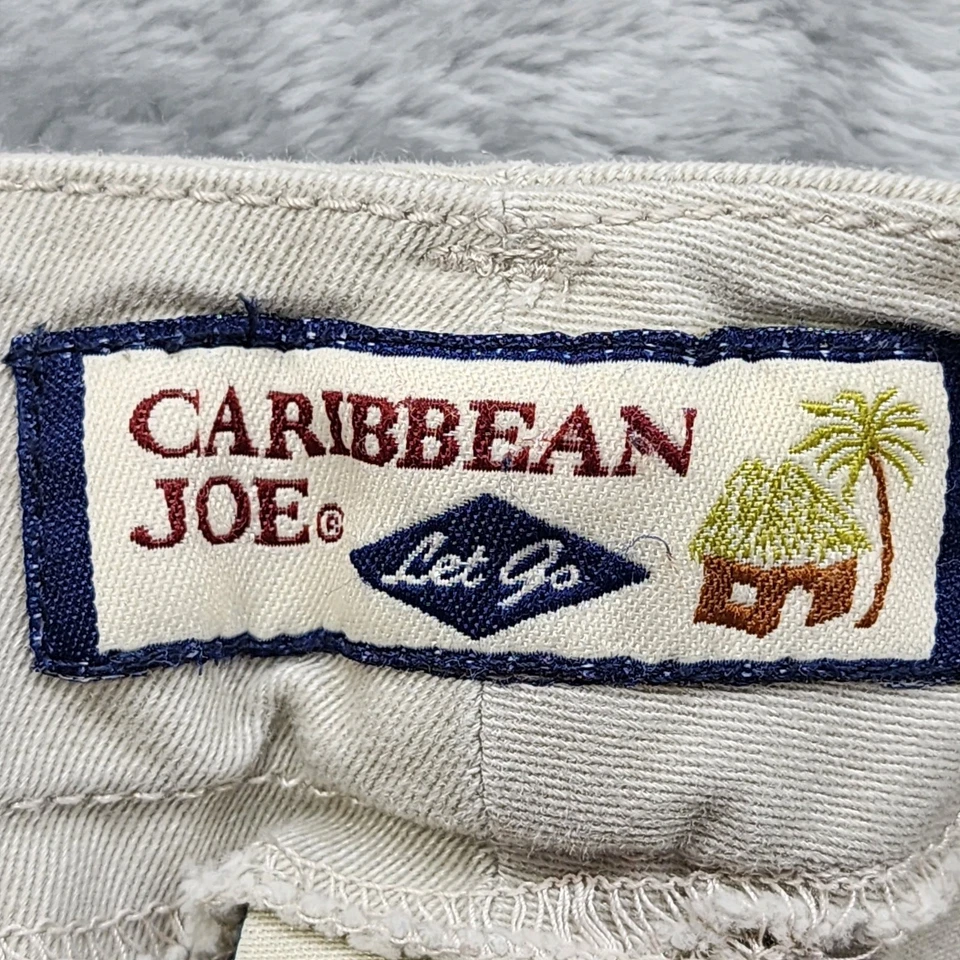 Pantalones Caribbean Joe Para Mujer 14 Tostado Caqui Pierna Recta Chino Elástico Algodón Oficina Foto 4 de 4
