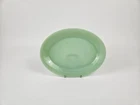 Vtg Anchor Hocking Jadeite Fire King Jane Ray Ribbed 12"×9" Oval Serving Platter
