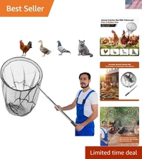 Animal Catcher Net, Chicken Catching Net for Poultry Supplies, Extendable 72"...