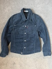 Levi's Engineered Jeans Jacket S Jumbo Cord Corduroy Blue Twisted LVC-ish Y2K