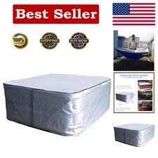 Waterproof Hot Tub Cover 76x76x35 with UV Protection & Easy Closure