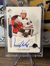 2020-21 UD - SP Authentic - Base Future Watch Auto Lucas Carlsson #221 - /999