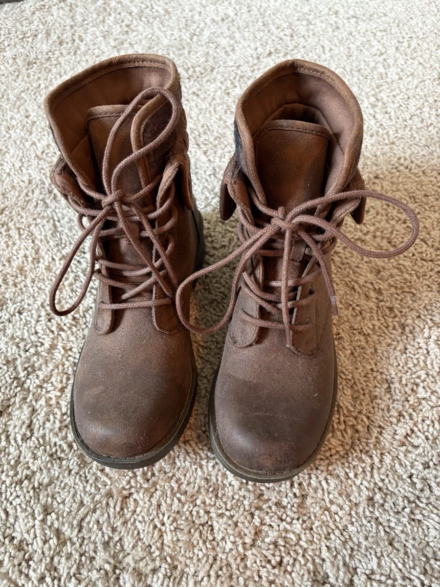 VINTAGE American Eagle Outfitters Brown Suede Lace-Up Hiking Boots Size 11 Vintage american eagle boots - Gem main image 4