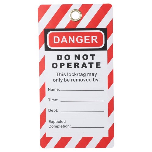 Red Lockout Tagout Tags Compliance Safety Tags Equipment Repair | eBay ...