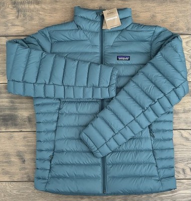 Patagonia Men s Down Sweater Jacket MEDIUM Wetland Blue $279