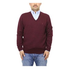  MINOR DEFECT Polo Ralph Lauren Merino Wool V-Neck Sweater - Wine - Size: M