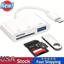 USB-C To SD Card Reader Adapter Type-C For iPad Macbook Pro Air/Samsung/iPhone15