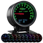 60mm GlowShift 3in1 Black Exhaust Gas Temp & Digital Boost & Press Gauge
