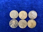 1922-D Lincoln Cent Semi-Key Date Wheat Penny Lot of 6 Coins G-F Range   E1841