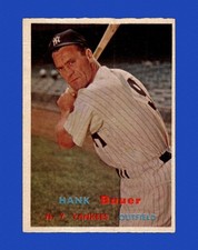 1957 Topps Set-Break #240 Hank Bauer EX-EXMINT *GMCARDS*