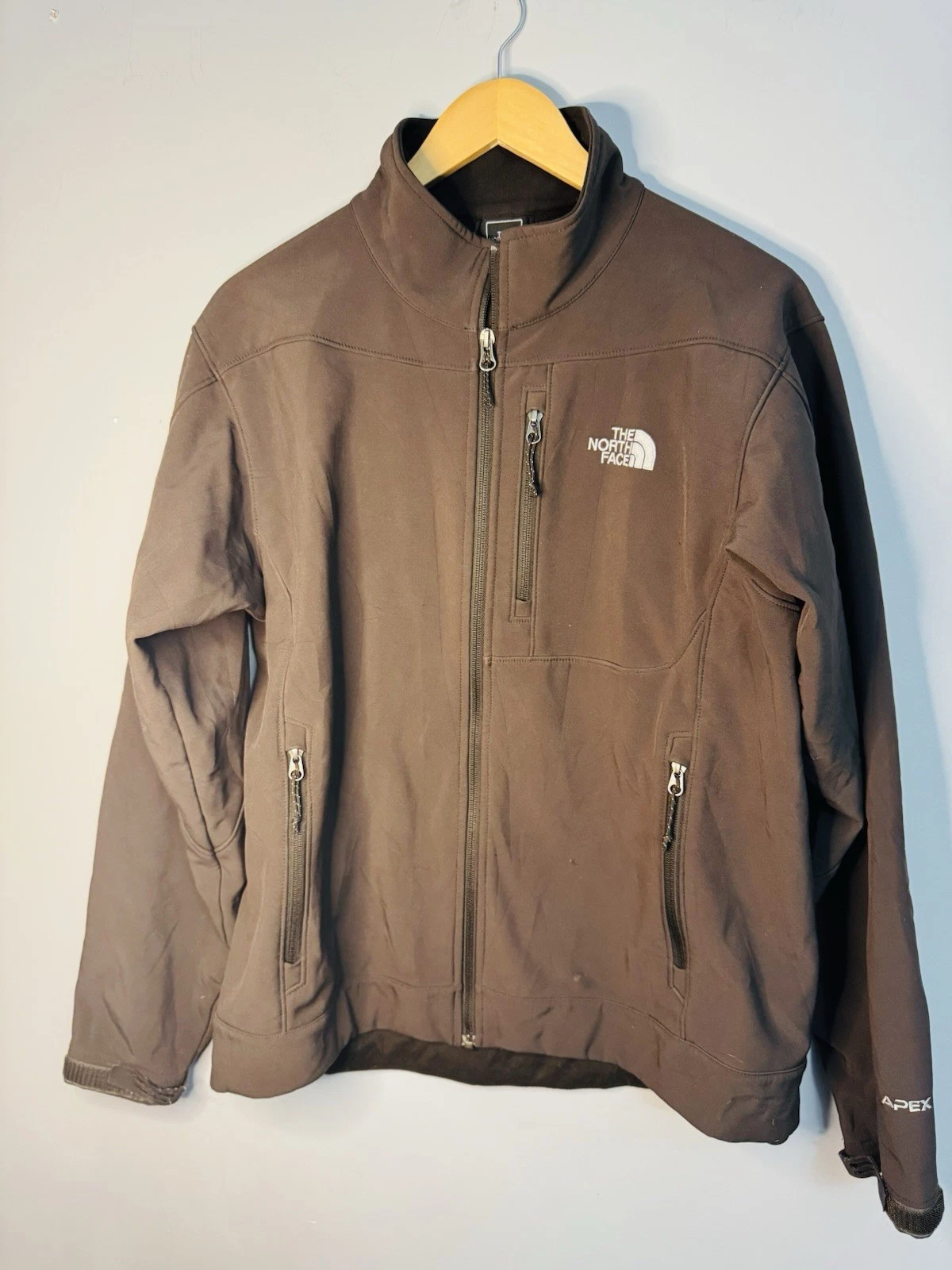 The North Face Men’s Brown Soft She’ll Jacket Fleece Lined Size M