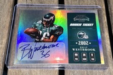 2002 Playoff Contenders Rookie Ticket 434/600 Brian Westbrook Auto #112