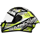 SMK Stellar Sport Uno Yellow Grey Black + Dark Visor