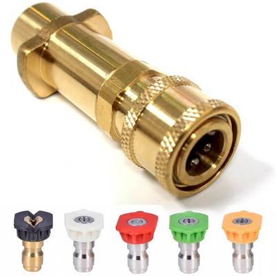 #ad Brass Pressure Washer Gun AdapterShort Pole for Karcher K SeriesK2K3K4K5... $26.74