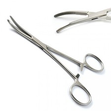 Kelly Hemostat Forceps 5.5" Curved Surgical Dental Instruments German Grade