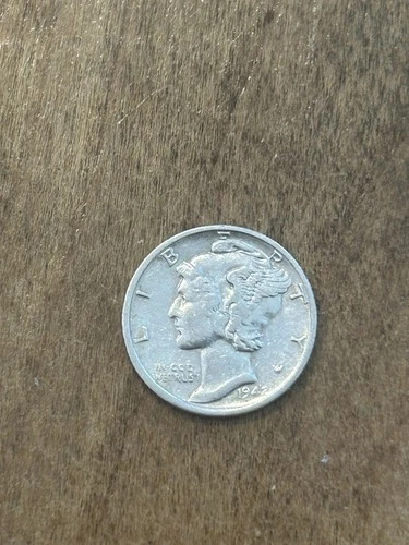 1942S Mercury Dime AU