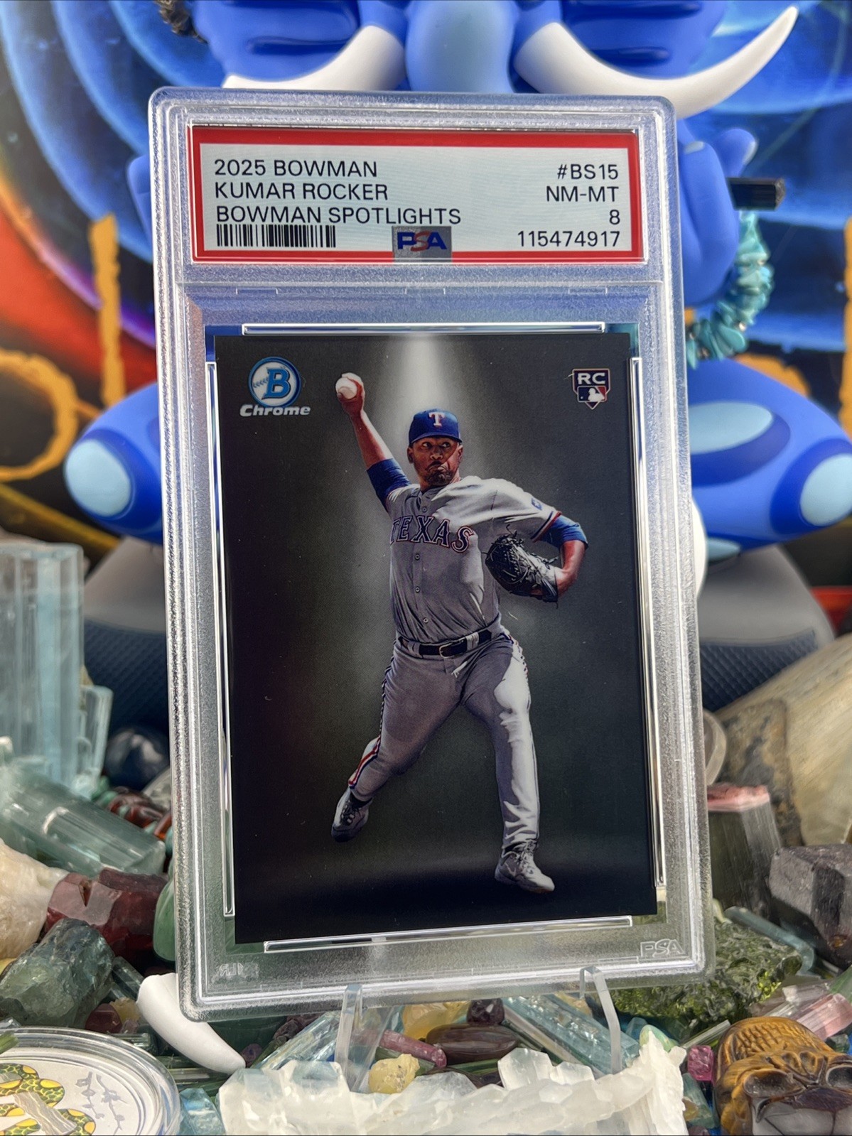 2025 Bowman Spotlight Insert SP Kumar Rocker - Texas Rangers RC #BS-15