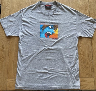Grail Vintage Hook-Ups Skateboards Devilman 13 Anime T-Shirt Grau Größe L USA