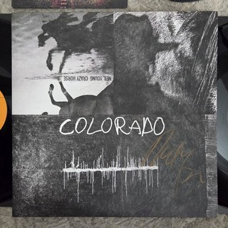 Neil Young SIGNED 2013 "COLORADO" ALBUM COVER! 2 RECORD SET NM & COMPLETE W 45!