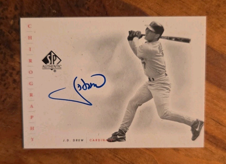 2001 SP Authentic - Chirography J.D. Drew #JD (AUTO)
