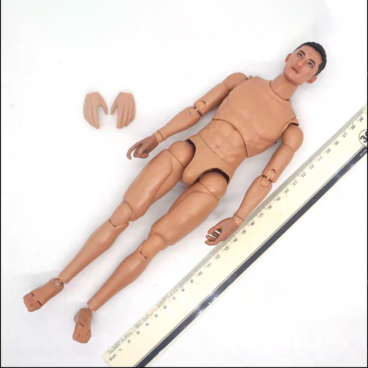 1/6 Scale SS134 PLA Airborne Soldier - Male Body and Head Sculpture Model