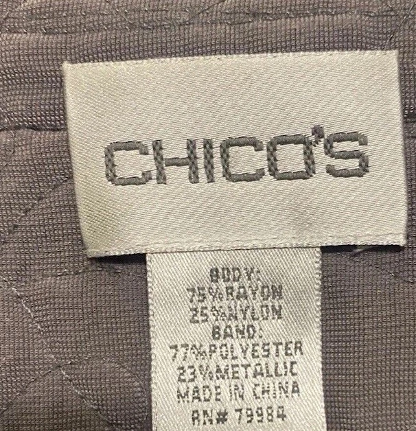 Chaqueta cárdigan caprichosa con volantes de terciopelo bordado gris de los 90 Y2k para mujer talla 1X Foto 3 de 4