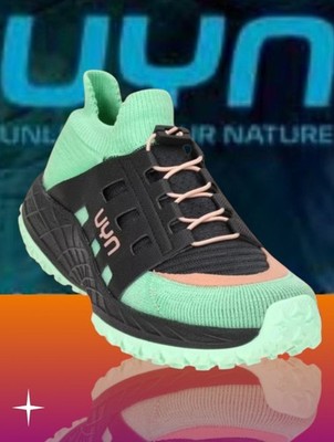 UYN Arion Gr 38 Damen Schuhe grün schwarz Sportschuhe Y100290