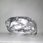 Silver Metallic Zipper Closure Makeup Bag Pouch — photo 2