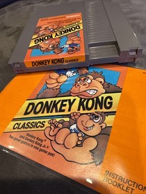 Donkey Kong Classics Nintendo Nes Game Cartridge With Manual Tested 🔥🔥🔥
