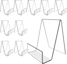 2-40Pcs Acrylic Book Stand Clear Easel Stand for Display Book Album CD Holder