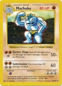 Pokemon Machoke (34/103) Base (SL) HP - Shadowless