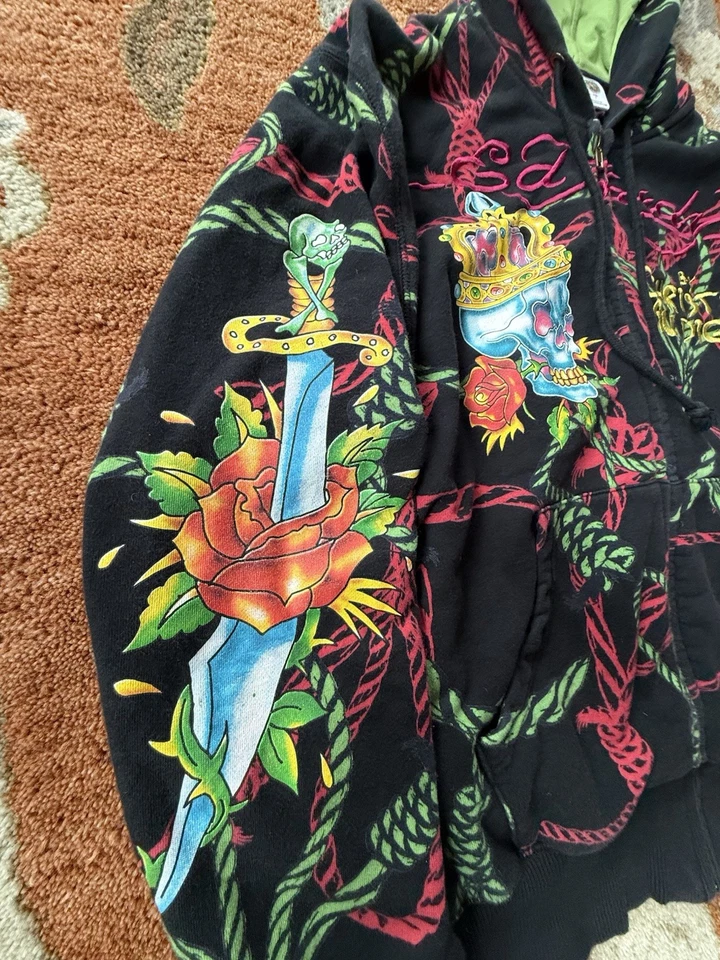 Vintage Y2K Super Detailed, Ed Hardy Jacket ￼ - Image 3 of 4