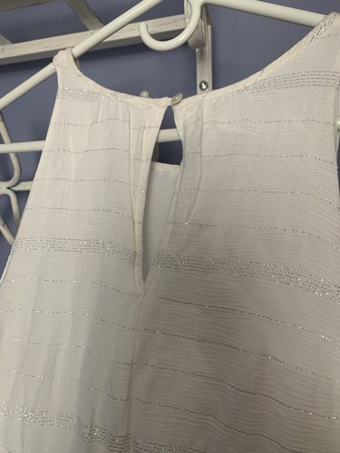 Lauren Conrad Dress Womens White Maxi Lightweight Lined Summer Spring size 10 - Picture 7 of 13