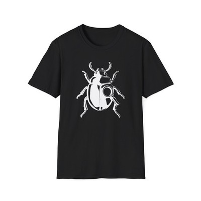 Beetle Graphic T-Shirt Minimalist Insect Shirt Nature Unisex Tee Bug Design 