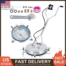 24" Pressure Washer Surface Cleaner Power Concrete Cleaner with Handles & Wheels