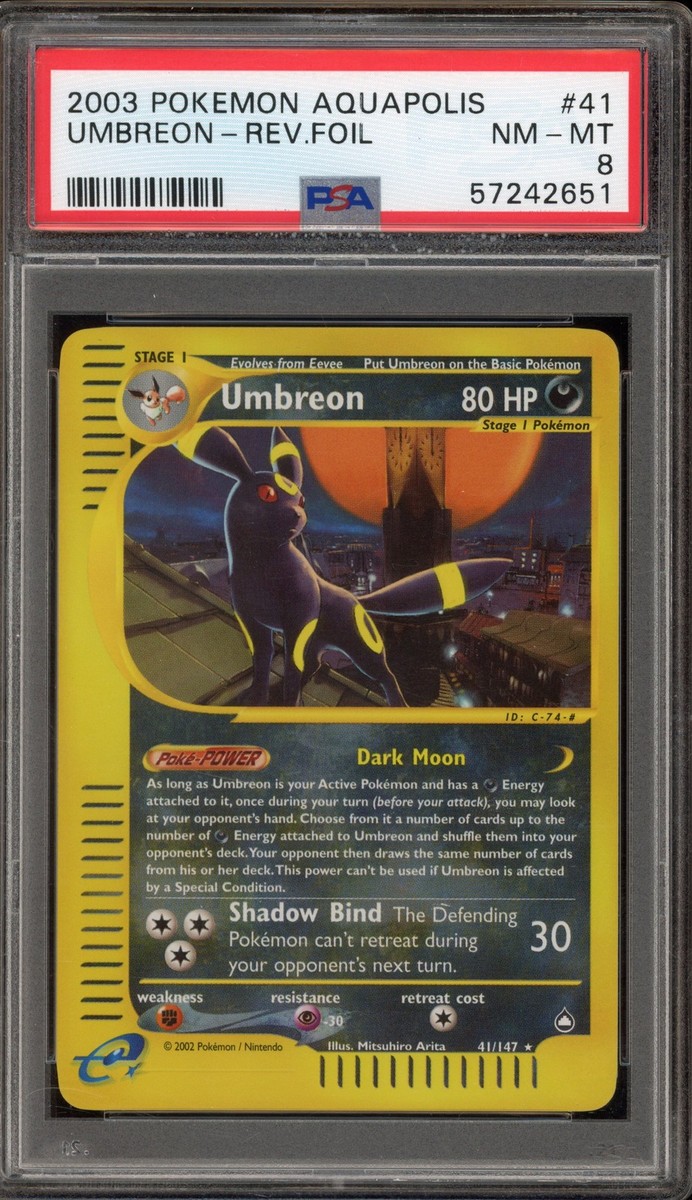 ブラッキー 1st Edition PSA 8 Umbreon ブラッキー 1st Edition PSA 8