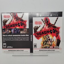 Deadpool GameStop Promo Display Insert Only PS4 Xbox One PC Advertising Art
