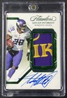 ADRIAN PETERSON 2023 PANINI FLAWLESS #PA-APE VIKINGS LOGO PATCH AUTO EMERALD /5