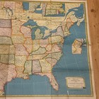 Vintage Huge Map Hammond Supreme Map Of The United States And More — photo 4